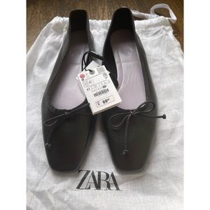 Zara Black Ballet Flats - NWT size 41